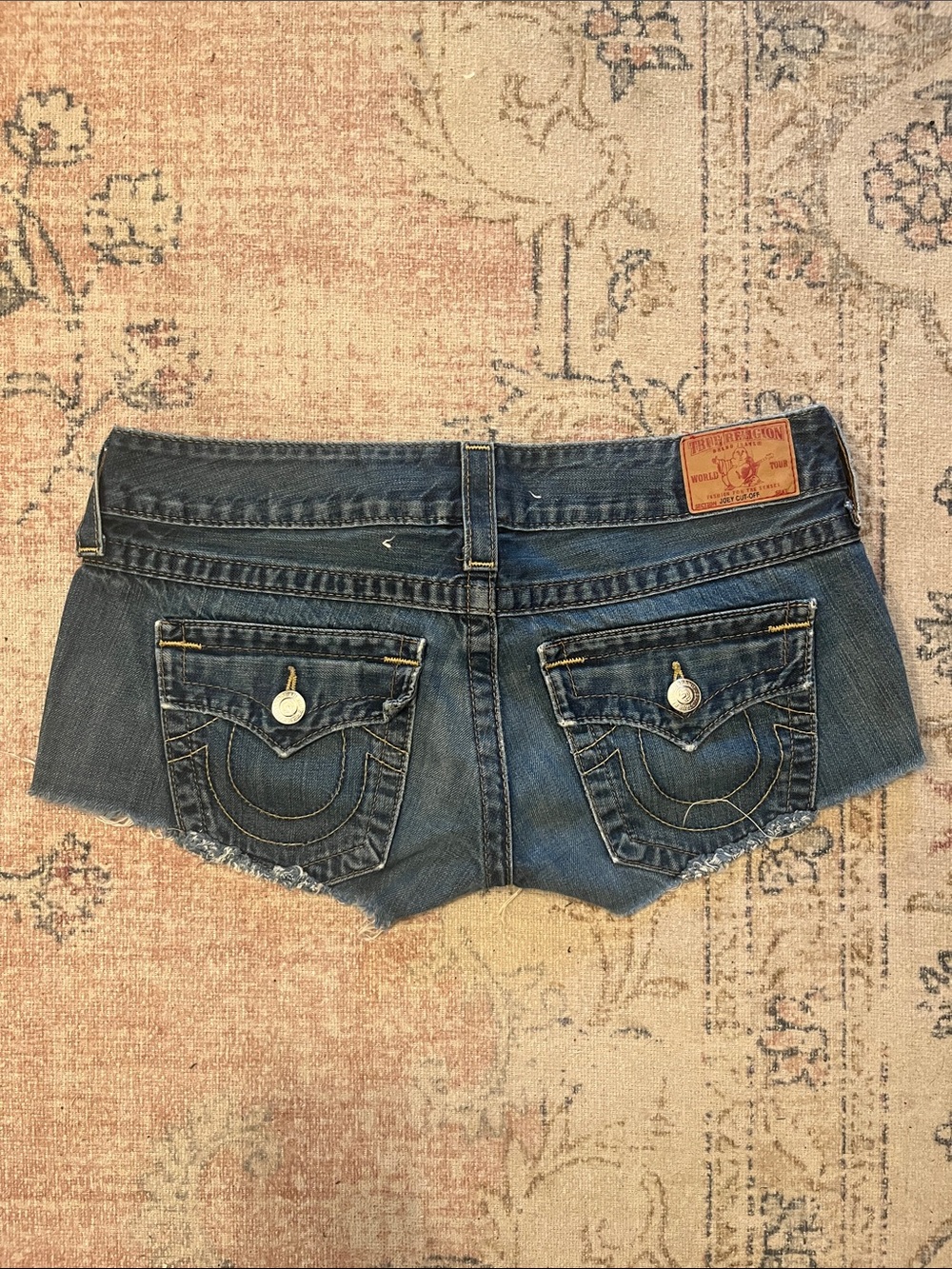 Women’s Denim Cutoff Shorts - Dark Blue